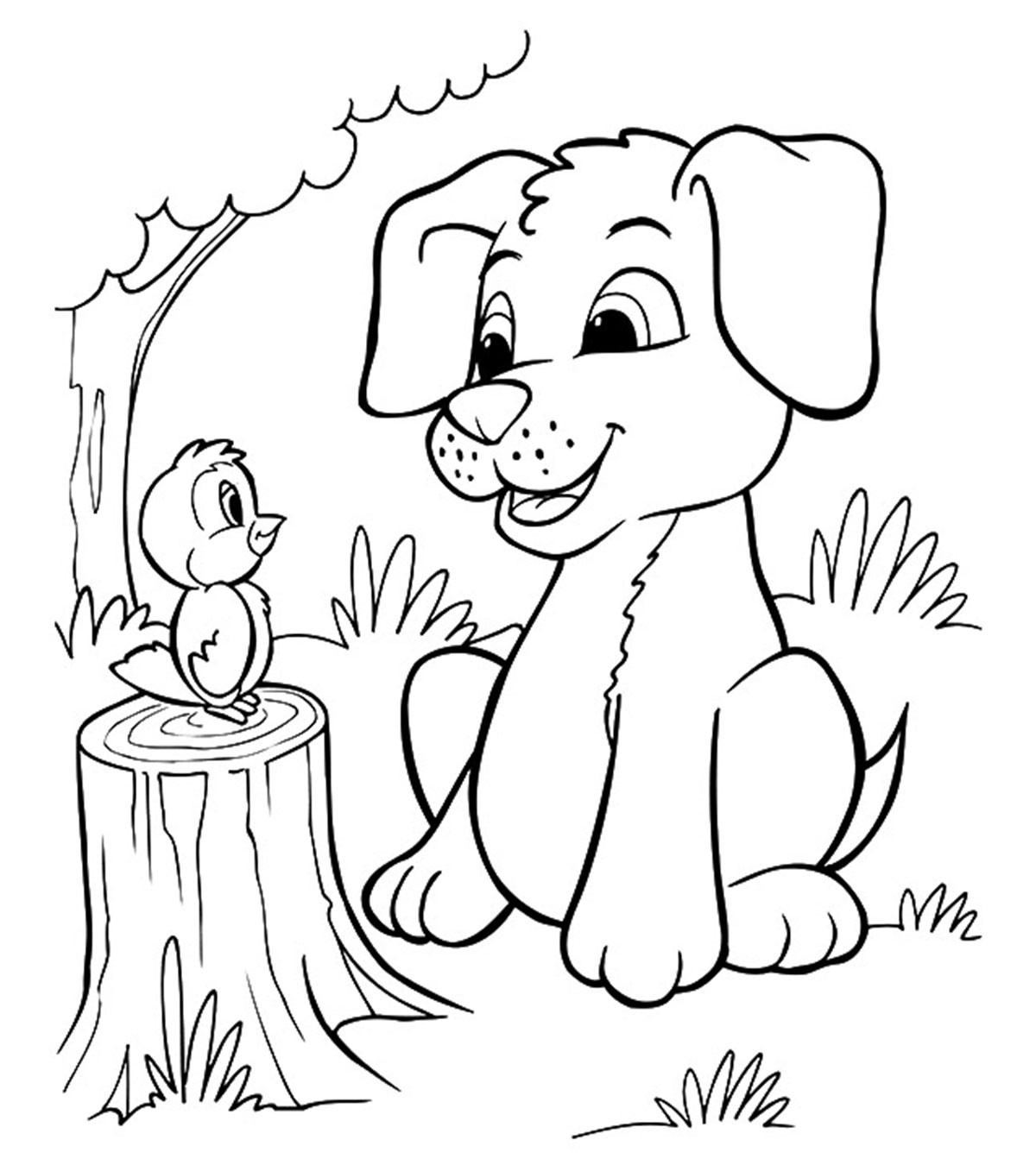 Dog Coloring Pages Printable
 Animal Coloring Pages MomJunction