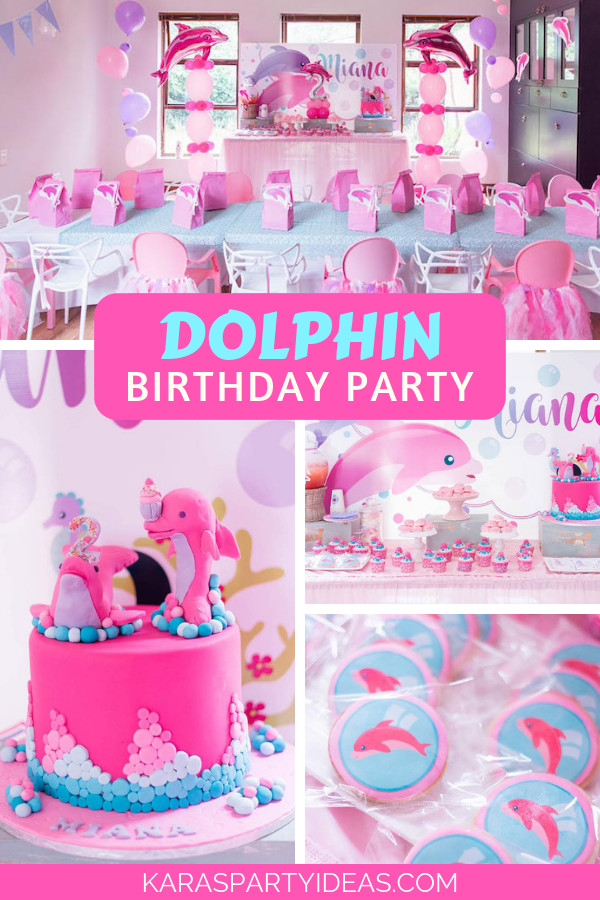 Dolphin Birthday Party
 Kara s Party Ideas Dolphin Birthday Party