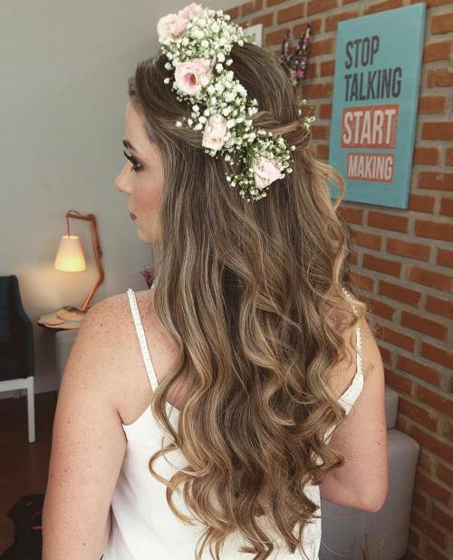 Down Hairstyles For Brides
 Half Up Half Down Wedding Hairstyles – 50 Stylish Ideas