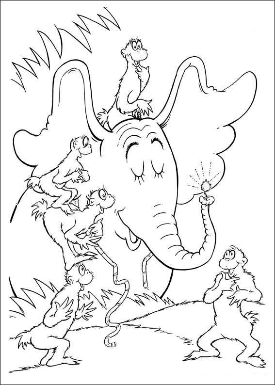 Dr Seuss Coloring Pages Printable
 Fun Coloring Pages Horton Dr Seuss Coloring Pages
