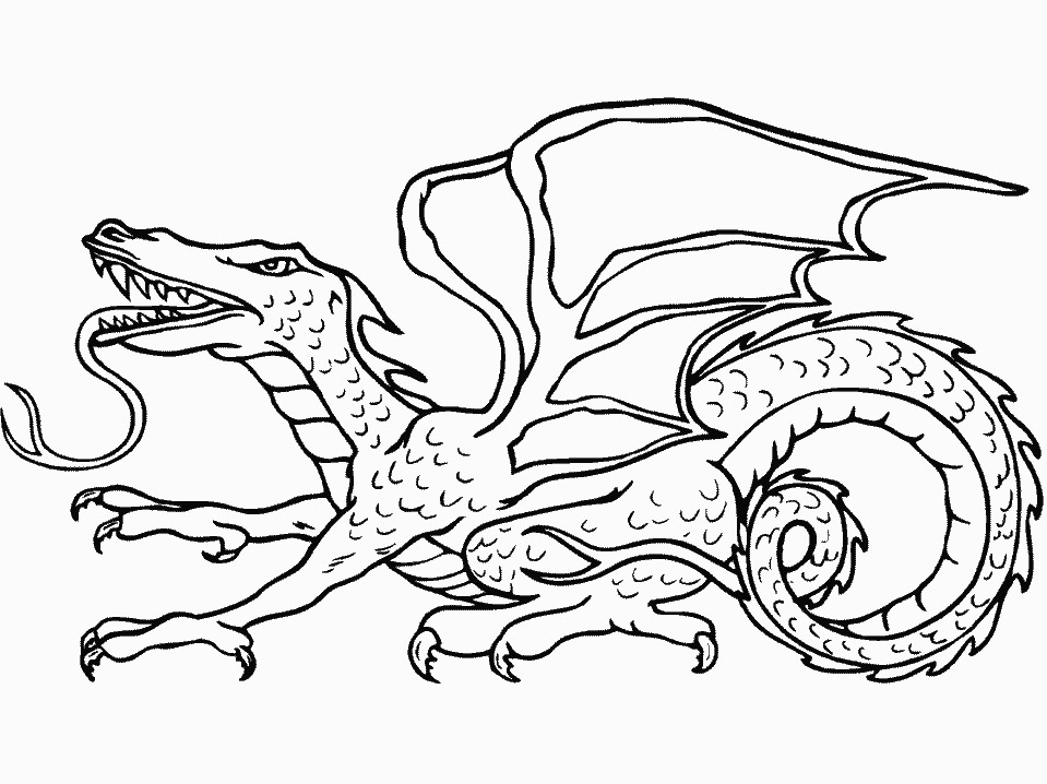 Dragon Coloring Pages Printables
 Dragon Coloring Pages Coloringpages1001