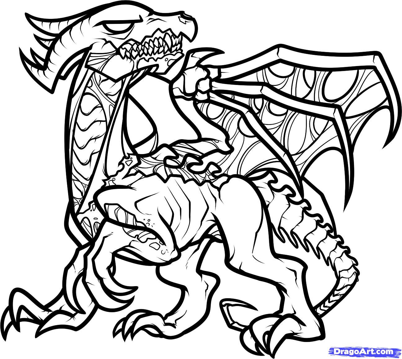 Dragon Coloring Pages Printables
 How to Draw a Death Dragon Step by Step Dragons Draw a