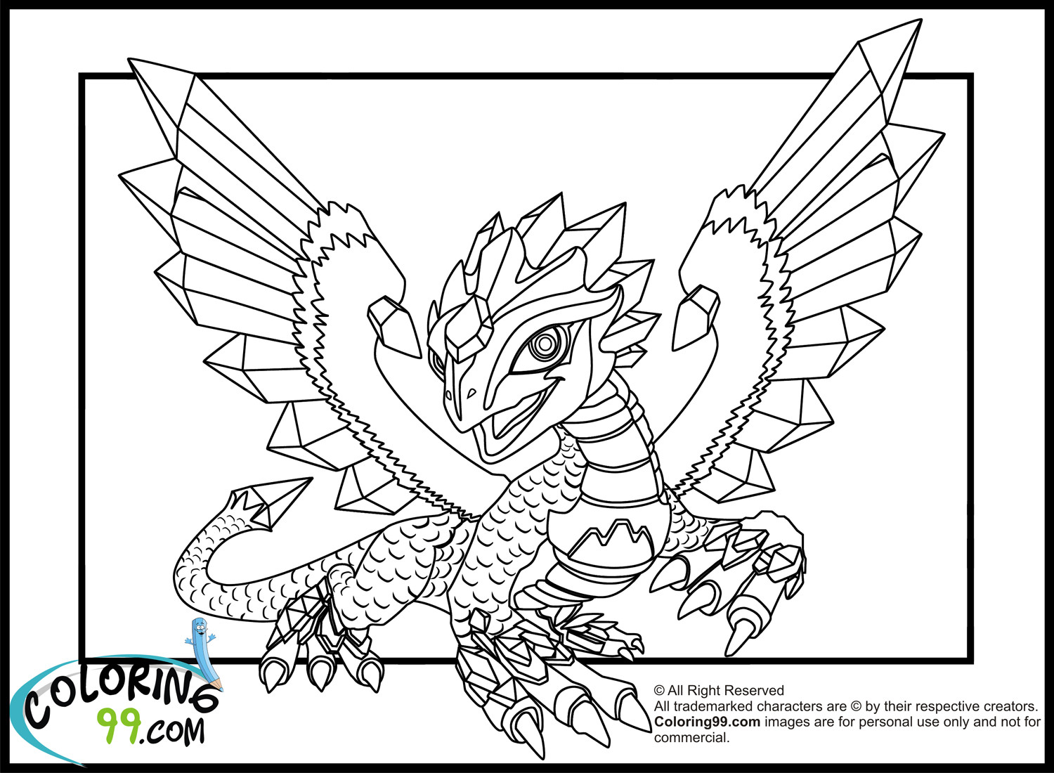 Dragon Coloring Pages Printables
 Skylanders Dragons Coloring Pages