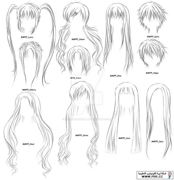 Drawings Of Anime Hairstyles
 How to draw anime girl hairstyles by KashiraUchiha on