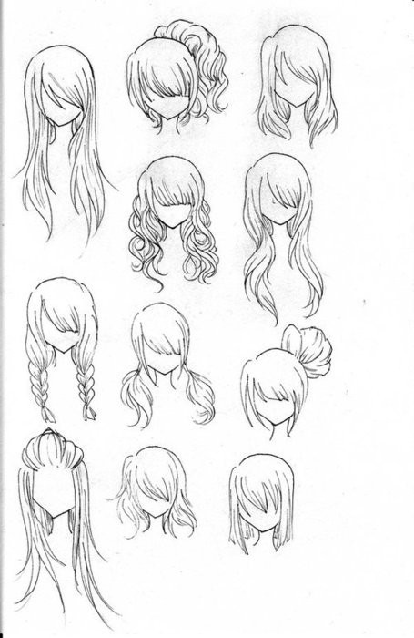 Drawings Of Anime Hairstyles
 Everyday blogs Day four Drawing tuts and tips