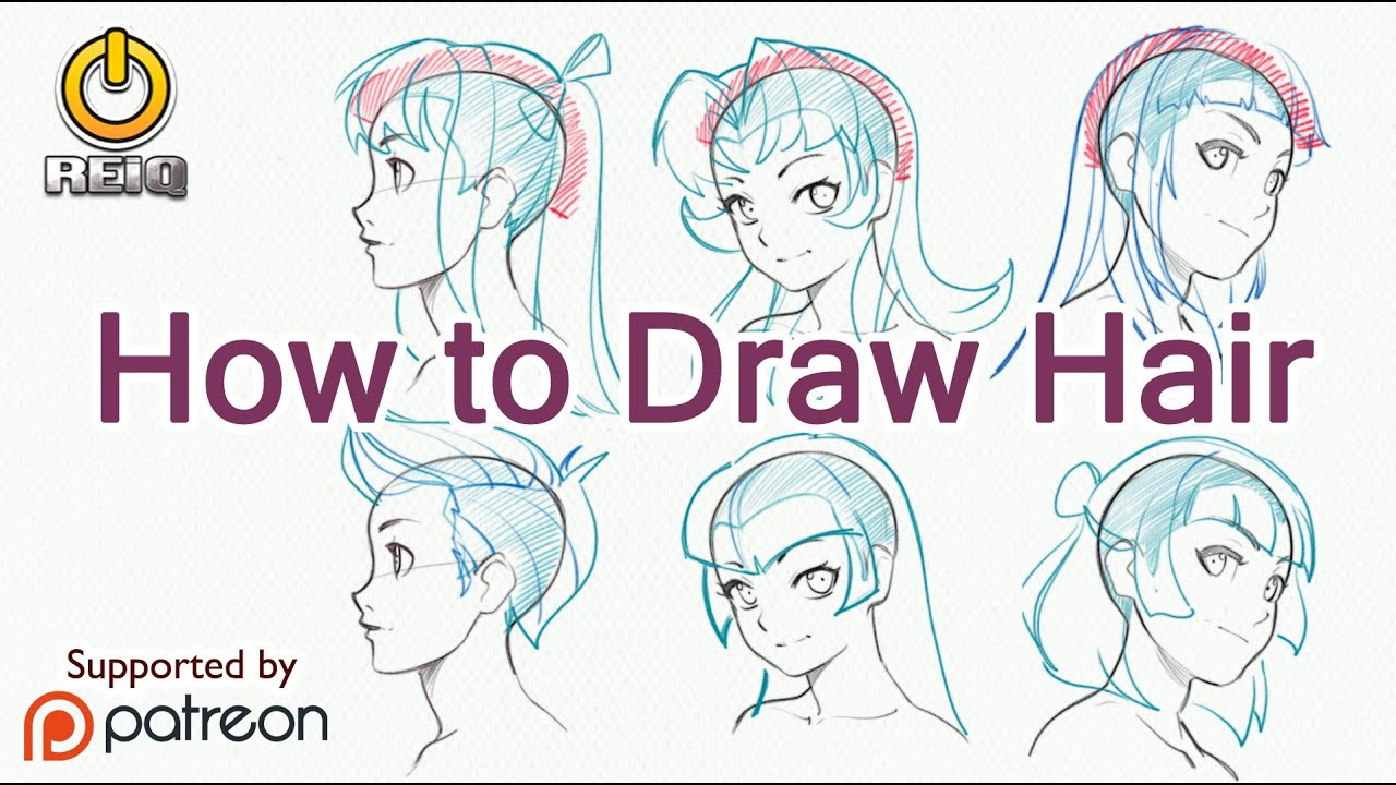 Drawings Of Anime Hairstyles
 How To Draw Anime Hair From Construction to Styles