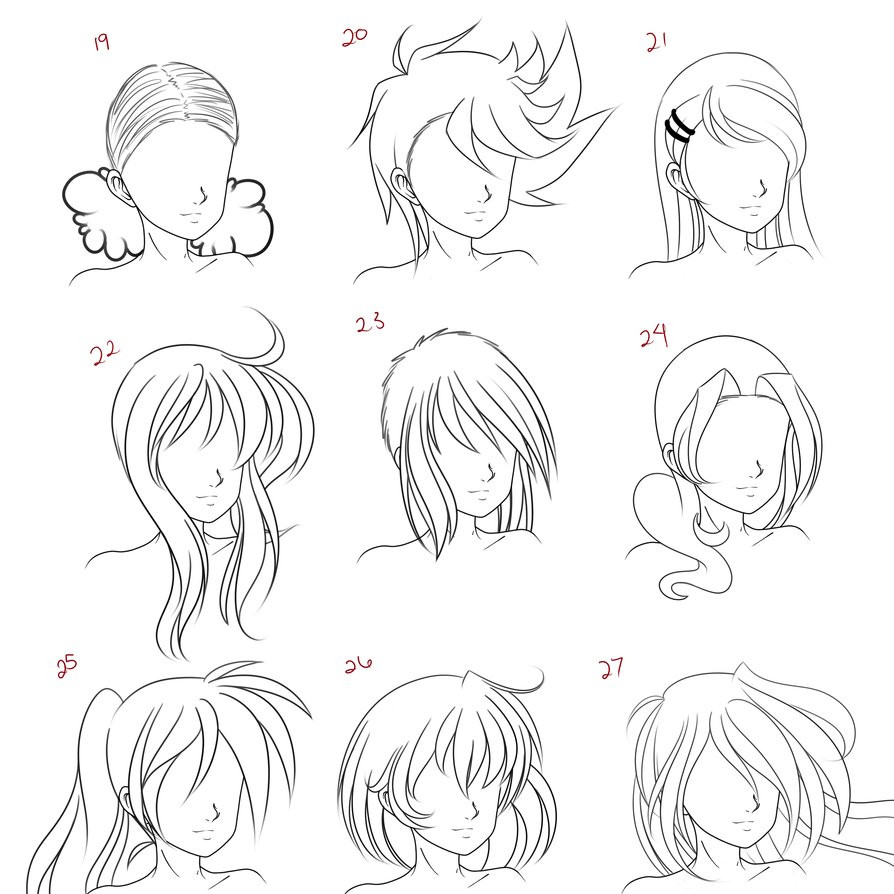 Drawings Of Anime Hairstyles
 Cute Anime Hairstyles trends hairstyle