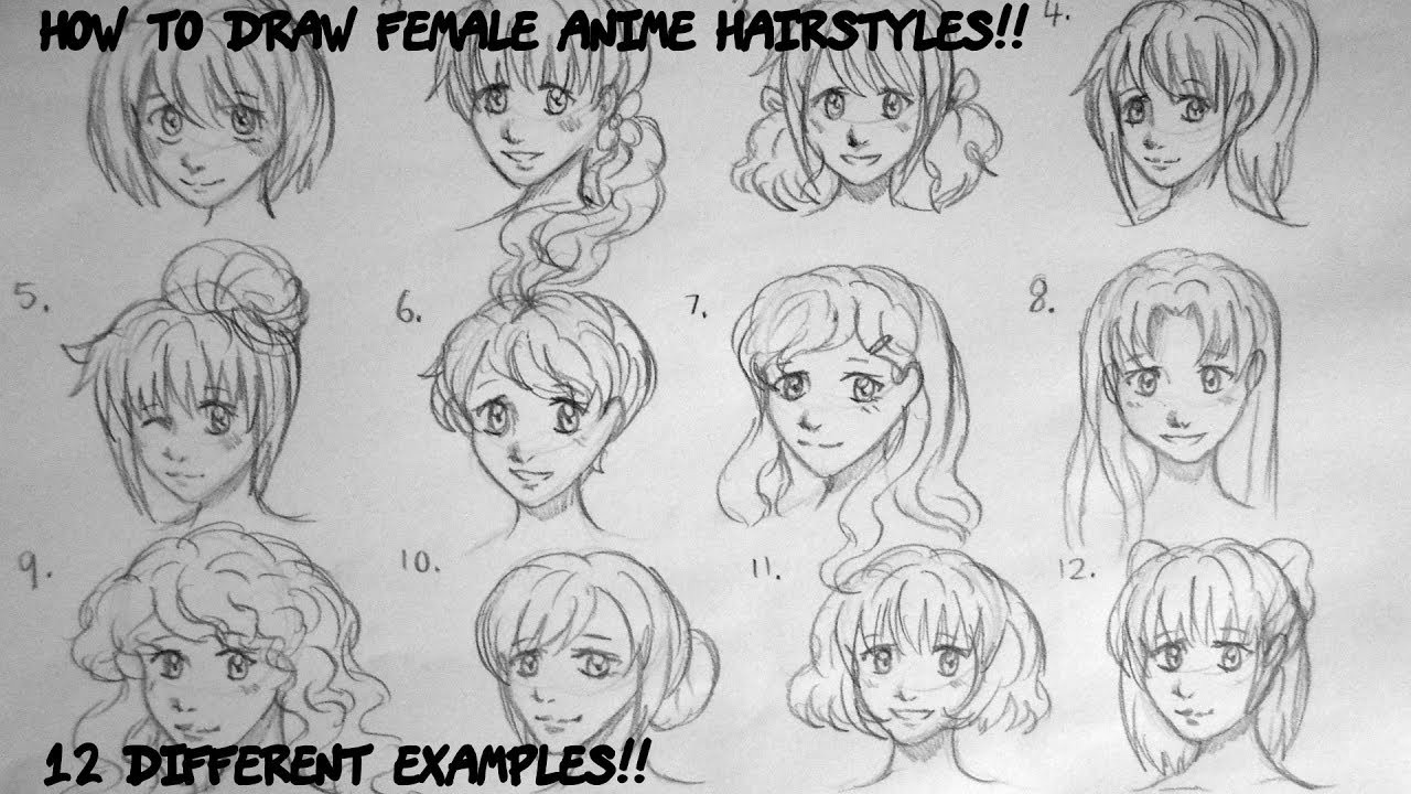Drawings Of Anime Hairstyles
 Tutorial