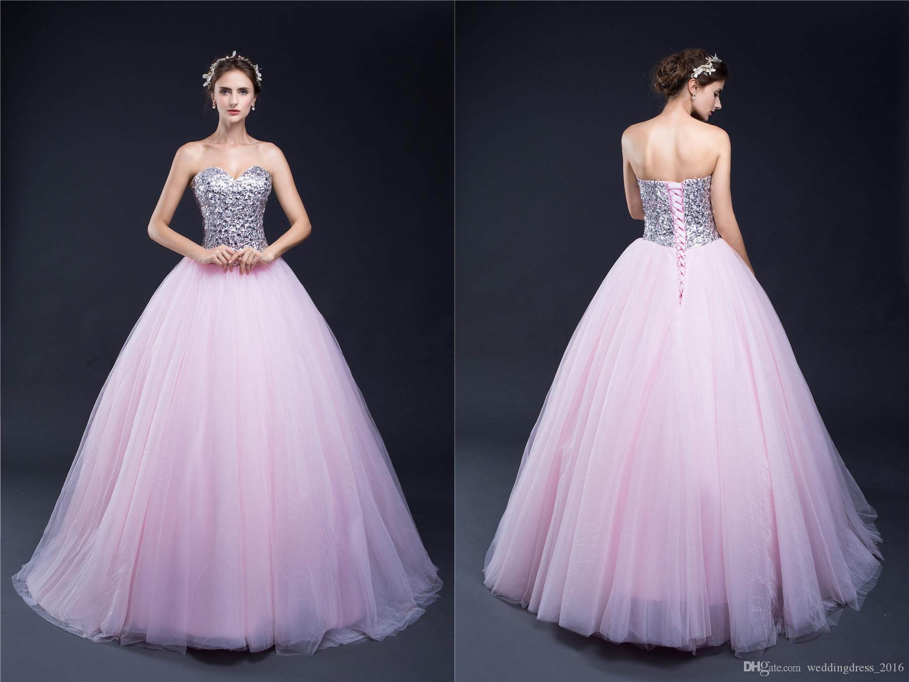 Dresses For 15 Birthday Party
 Sweetheart Lilac Sweet 16 Quinceanera Dresses Sequins Back