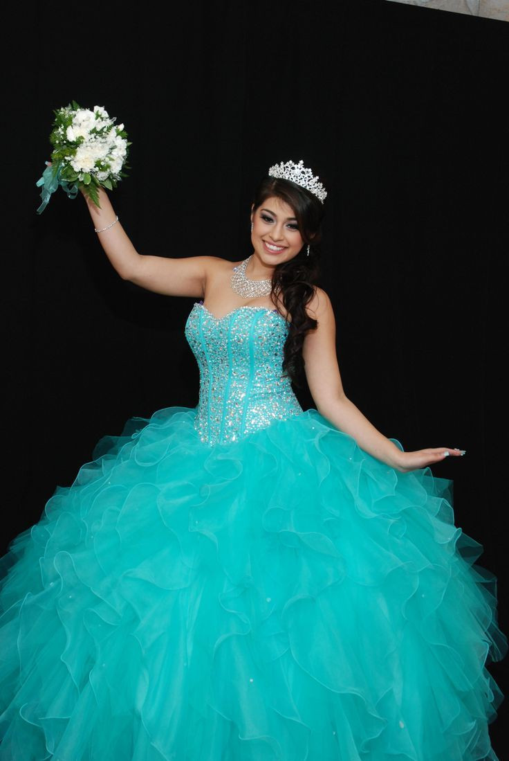 Dresses For 15 Birthday Party
 mint blue quince dresses