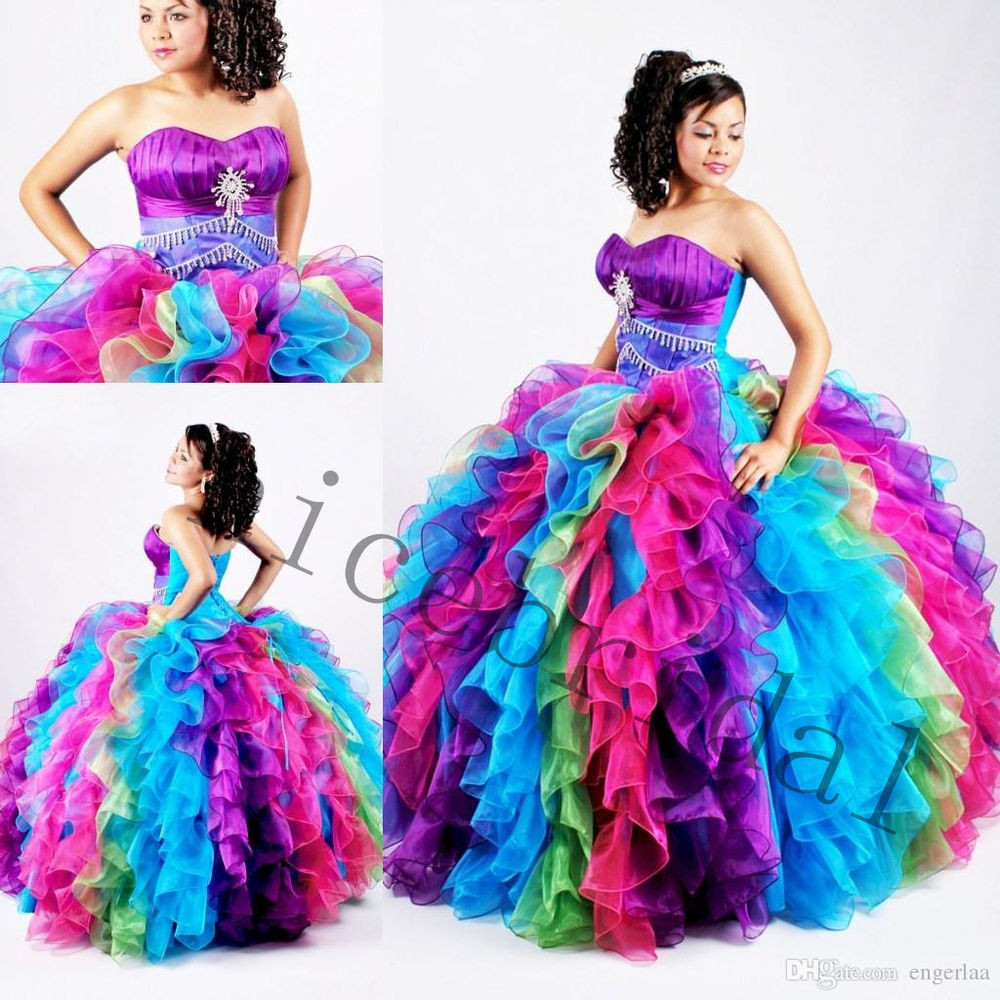 Dresses For 15 Birthday Party
 Multi Color Sweet16 Quinceanera Dresses Formal Prom Party