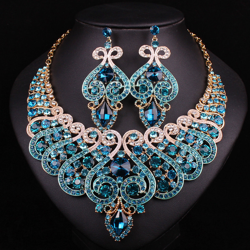 Earring And Necklace Sets
 Aliexpress Buy White Gold Plated Bridal Jewelry Sets
