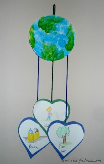 Earth Day Craft Ideas For Preschoolers
 Preschool Crafts for Kids Earth Day Mobile Craft
