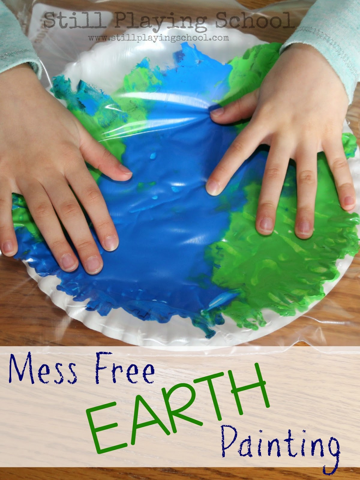 Earth Day Craft Ideas For Preschoolers
 No Mess Painting in a Bag Earth Craft