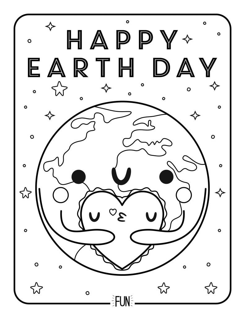 Earth Day Printable Coloring Pages
 Free Printable Coloring Page Earth Day