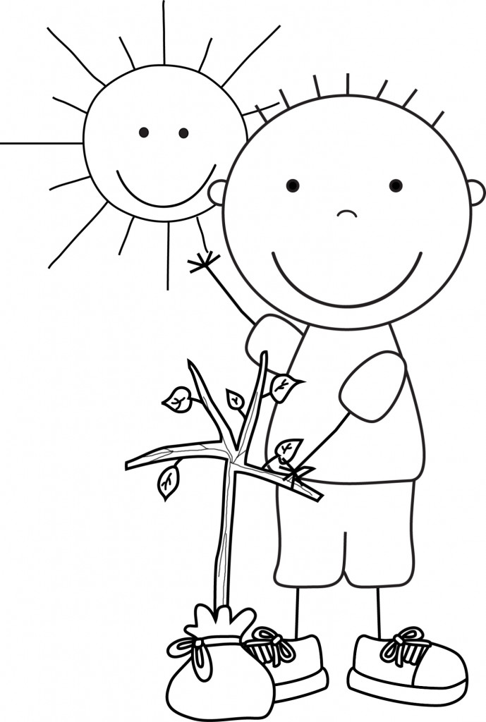 Earth Day Printable Coloring Pages
 Color Pages for Kids Earth Day Boys