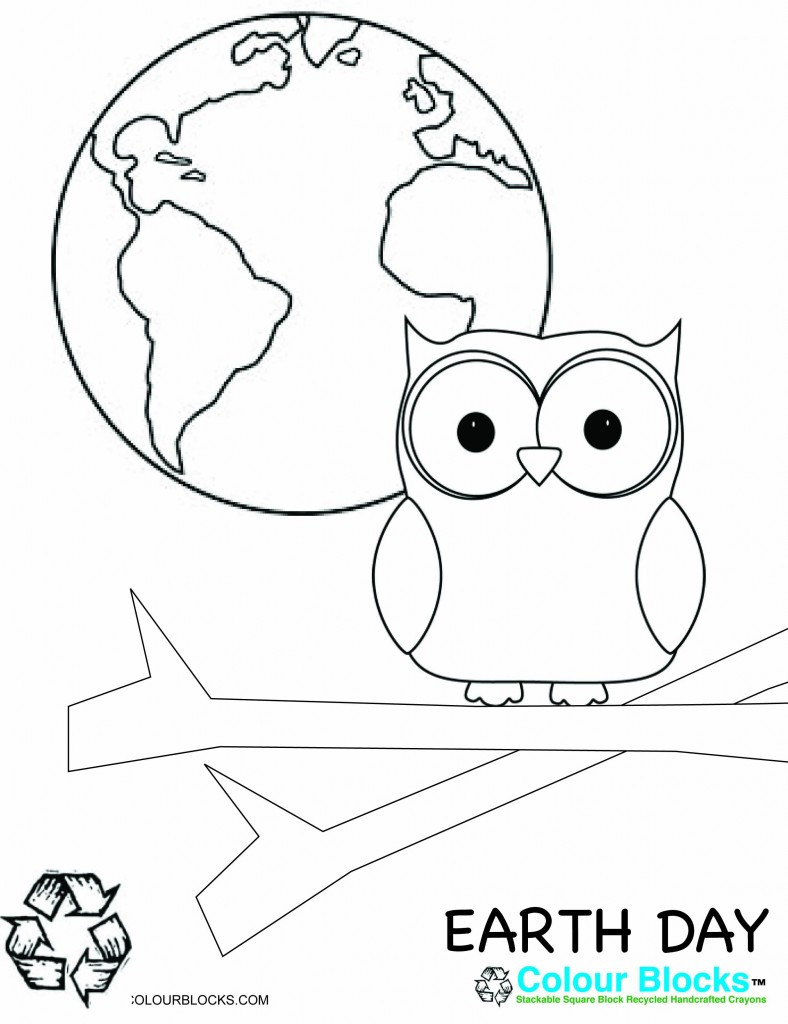 Earth Day Printable Coloring Pages
 Earth Day Coloring Page earth friendly
