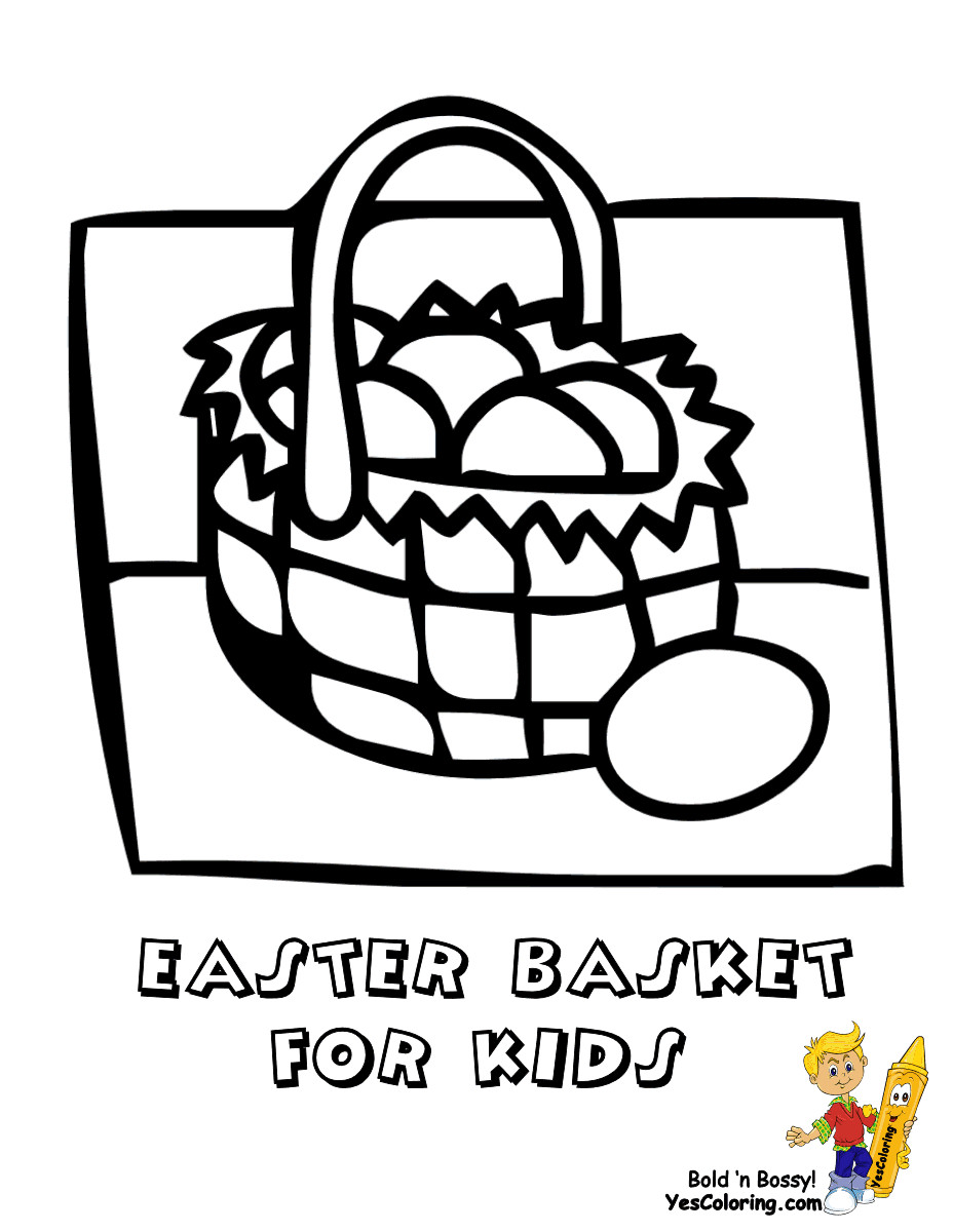 Easter Coloring Pages For Boys
 Handsome Easter Basket Coloring Pages Free