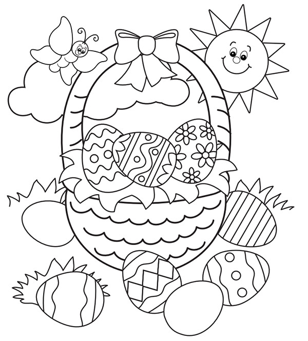 Easter Egg Coloring Pages Free Printable
 Free Easter Colouring Pages – The Organised Housewife
