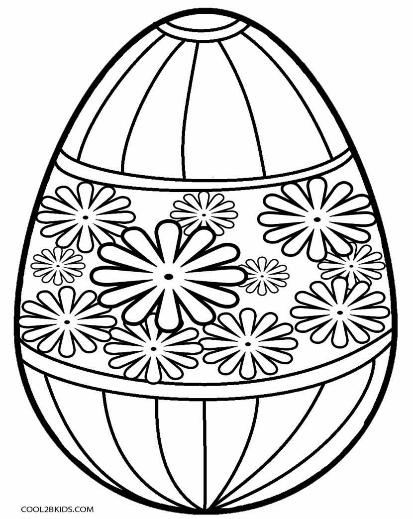 Easter Egg Coloring Pages Free Printable
 Printable Easter Egg Coloring Pages For Kids