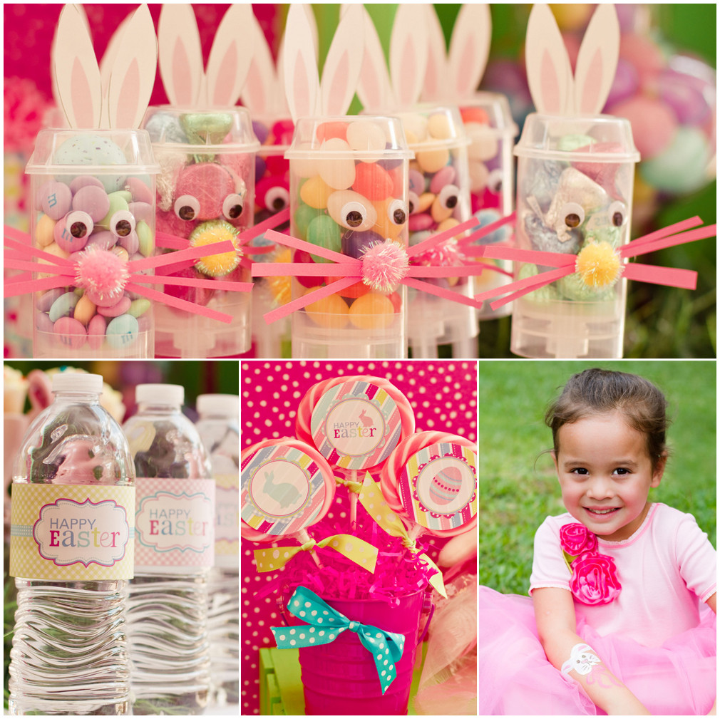Easter Egg Hunt Birthday Party Ideas
 Whimsical Pink Green Easter Party