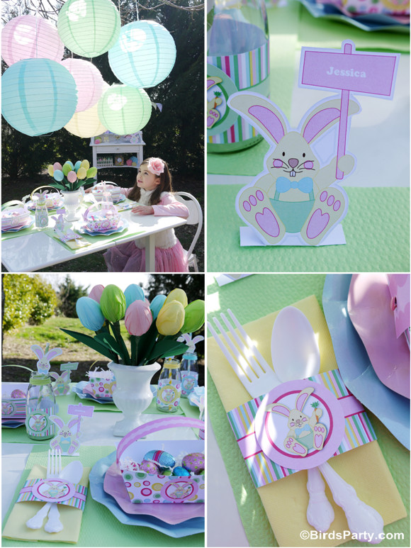 Easter Party Ideas Children
 Kid s Easter Egg Hunt Party and Printables Party Ideas