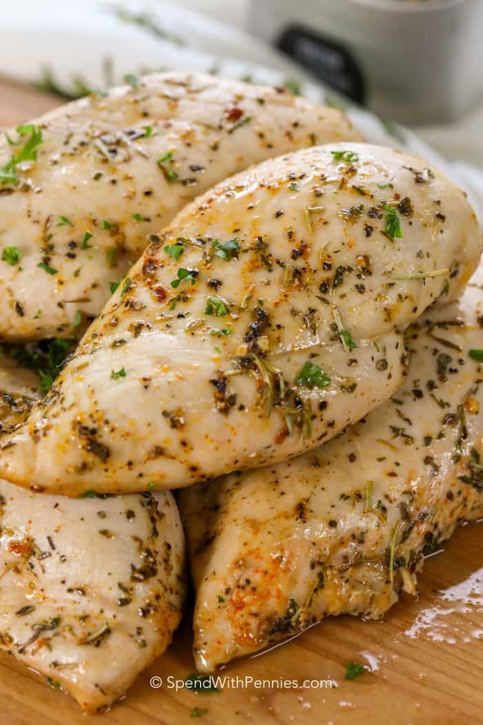 Easy Baked Chicken Breasts
 This baked chicken breast recipe is so easy Boneless