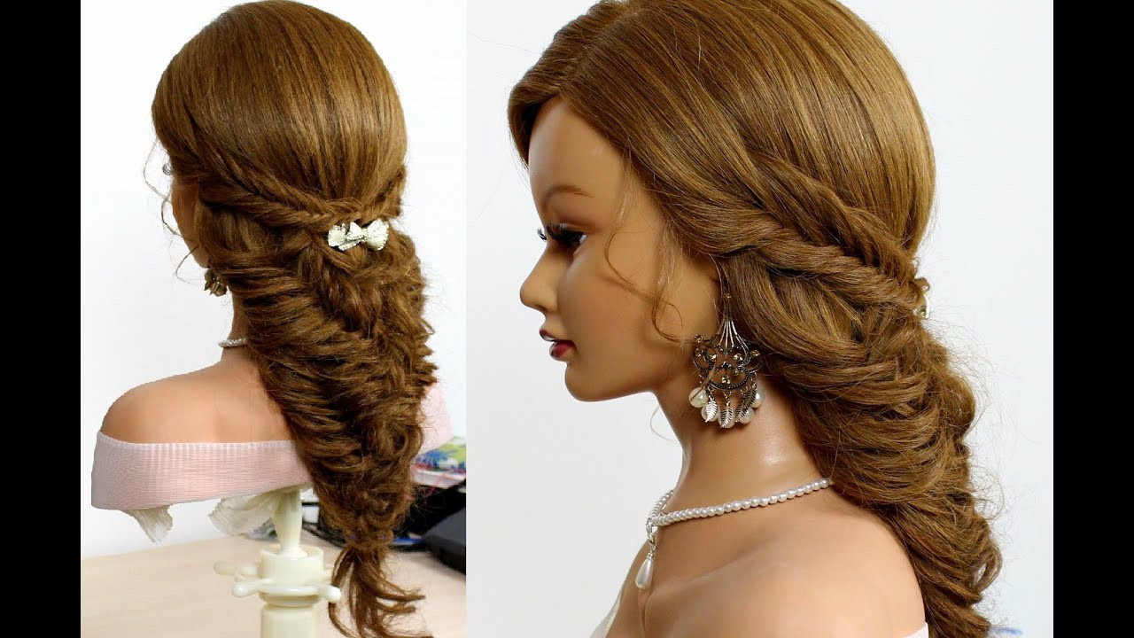 Easy Bridal Hairstyles
 Easy bridal hairstyle for long hair tutorial Fishtail