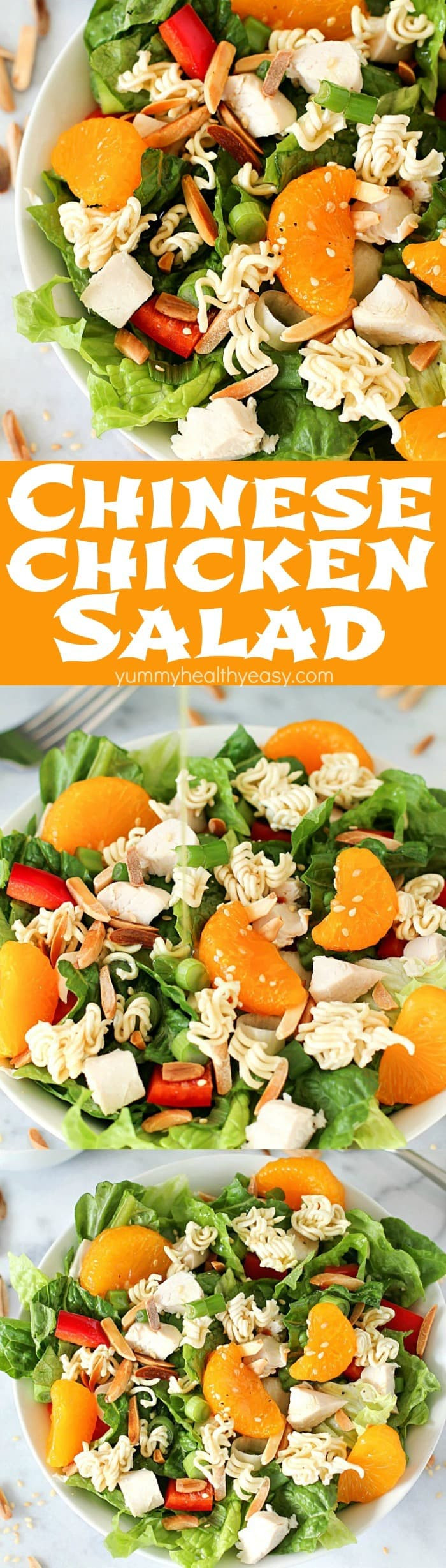 Easy Chinese Chicken Salad
 Chinese Chicken Salad with Easy Homemade Dressing Yummy