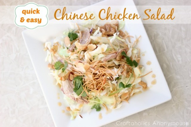 Easy Chinese Chicken Salad
 Craftaholics Anonymous