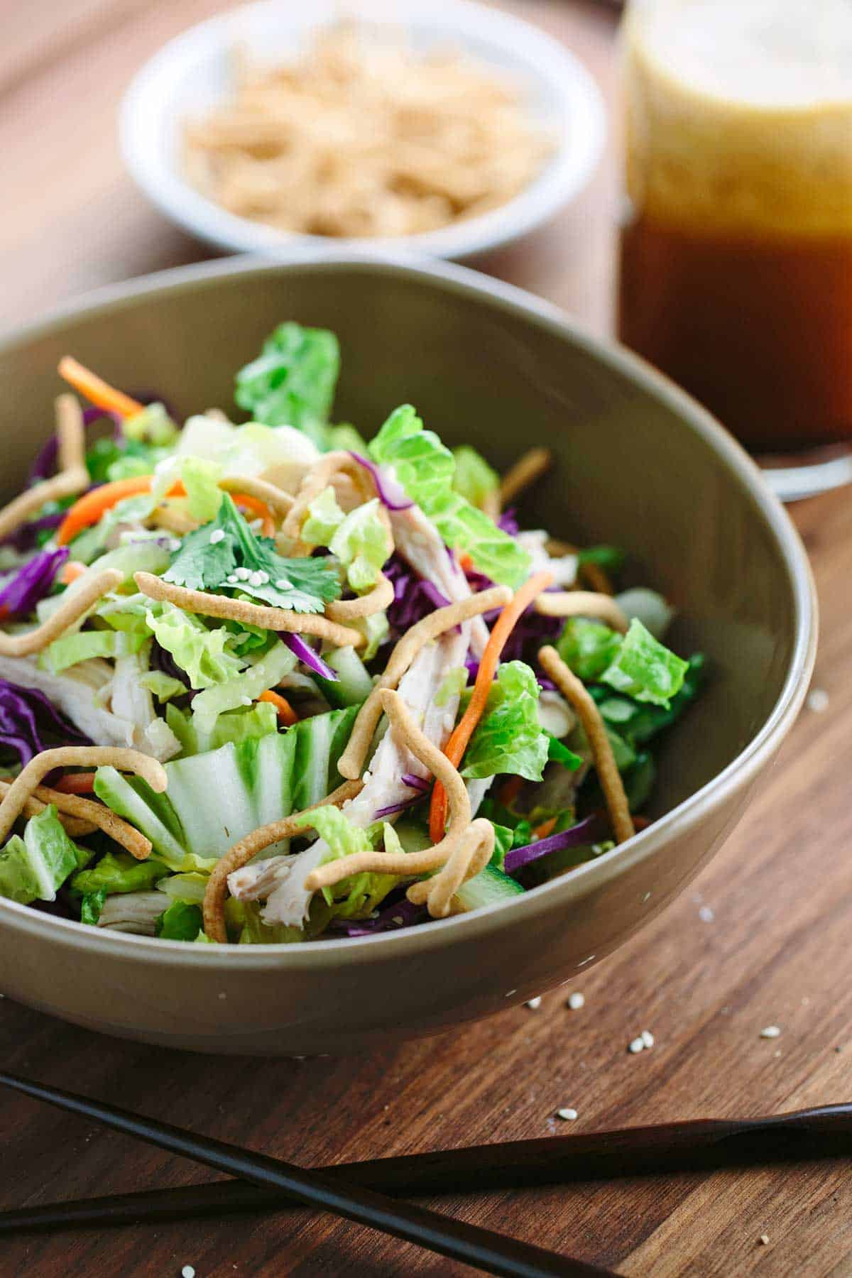 Easy Chinese Chicken Salad
 Chinese Chicken Salad Recipe with Vinaigrette Dressing