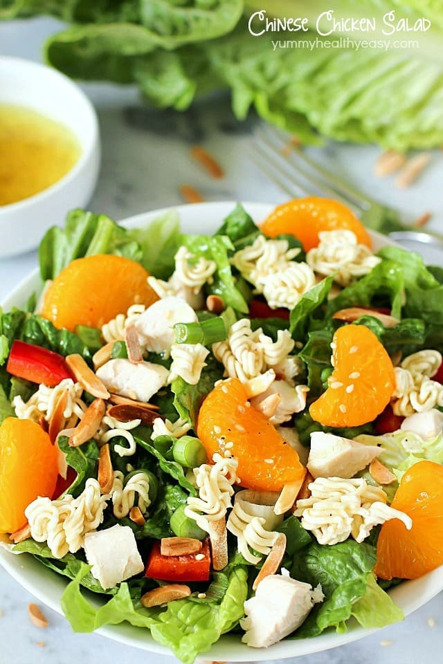 Easy Chinese Chicken Salad
 Chinese Chicken Salad with Easy Homemade Dressing Yummy