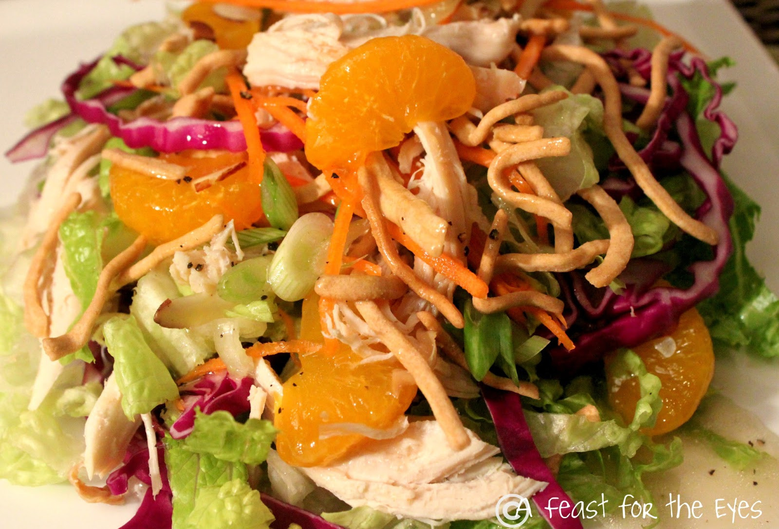 Easy Chinese Chicken Salad
 A Feast for the Eyes Easy Chinese Chicken Salad Made Lite