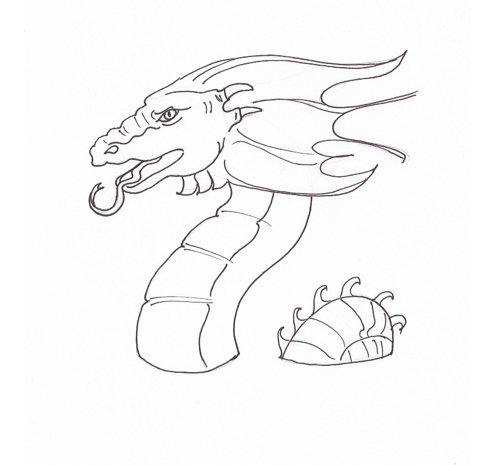Easy Coloring Pages For Boys
 dragon coloring pages