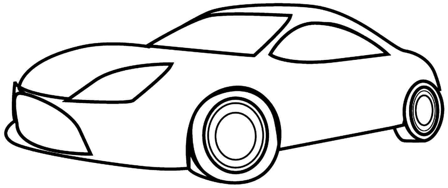 Easy Coloring Pages For Boys
 Easy Car Drawing For Kids at GetDrawings