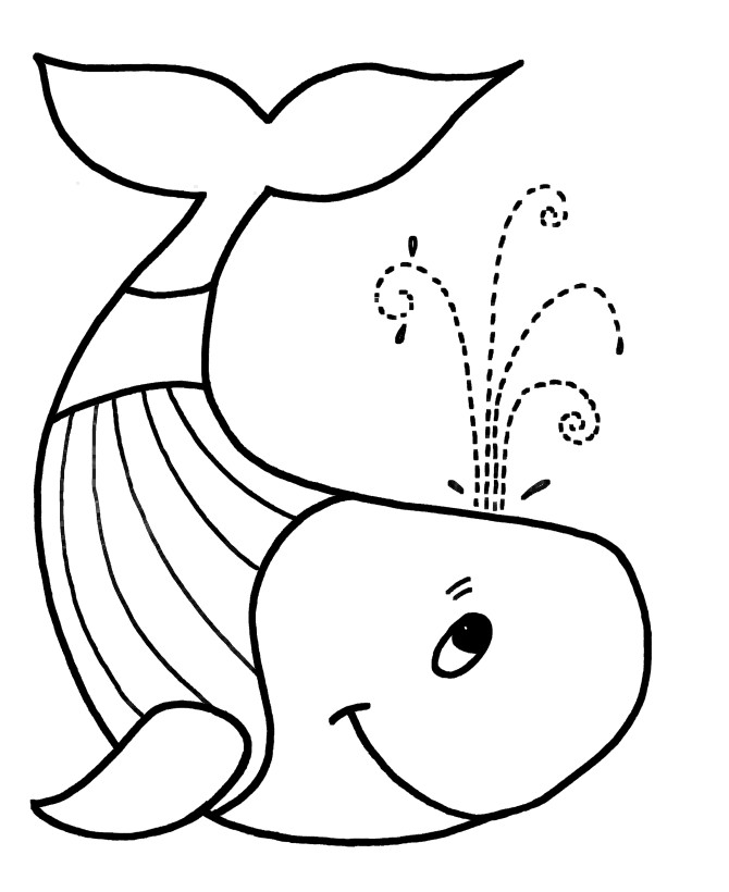 Easy Coloring Pages For Boys
 20 Printable Whale Coloring Pages Your Toddler Will Love