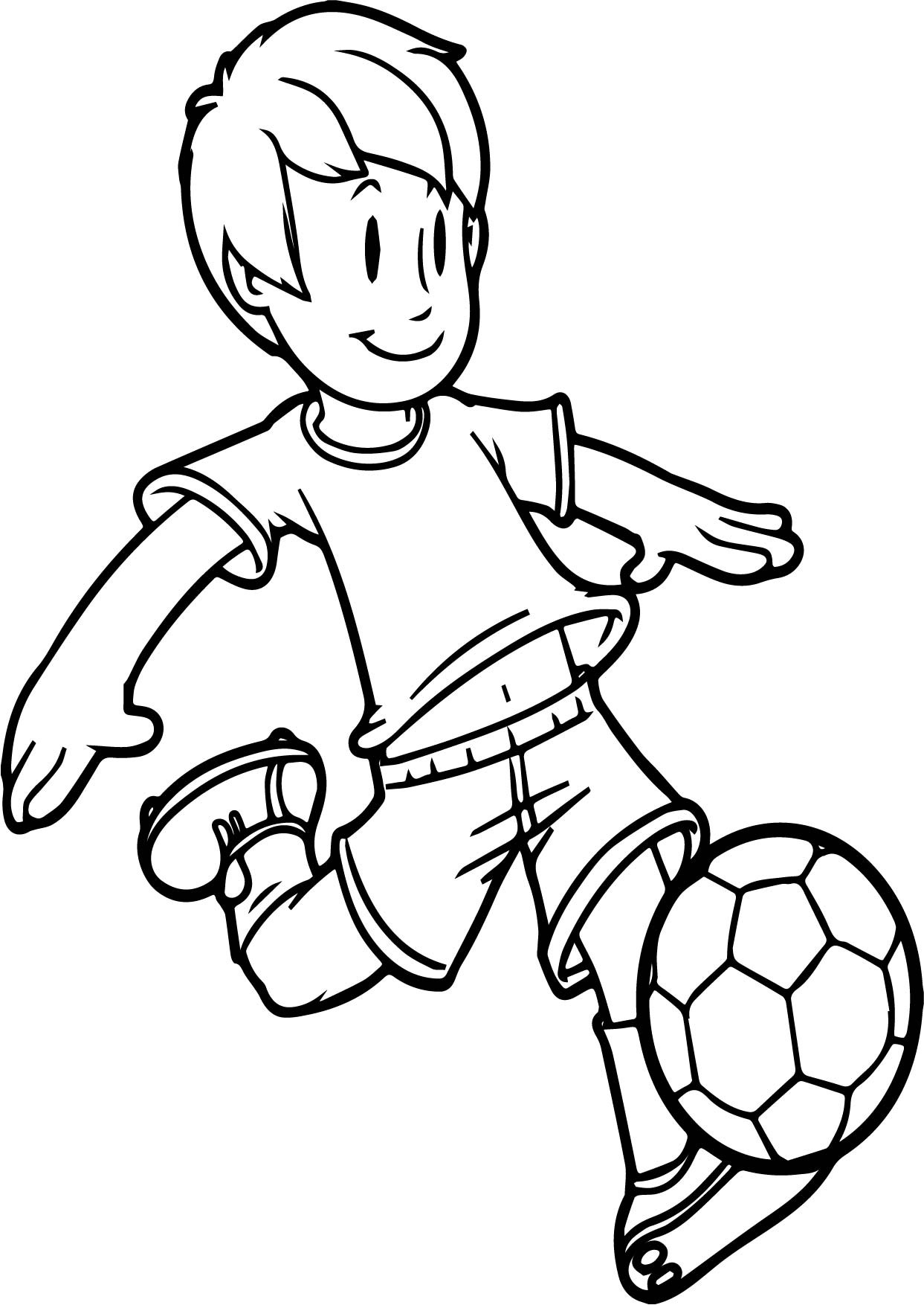 Easy Coloring Pages For Boys
 Soccer Drawing at GetDrawings