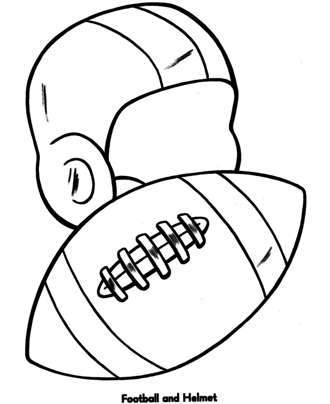 Easy Coloring Pages For Boys
 Simple Football Helmet Drawing