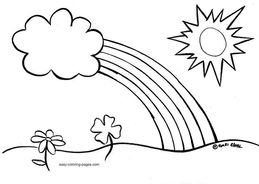 Easy Coloring Pages For Boys
 easy spring coloring pages for kids Printable Coloring