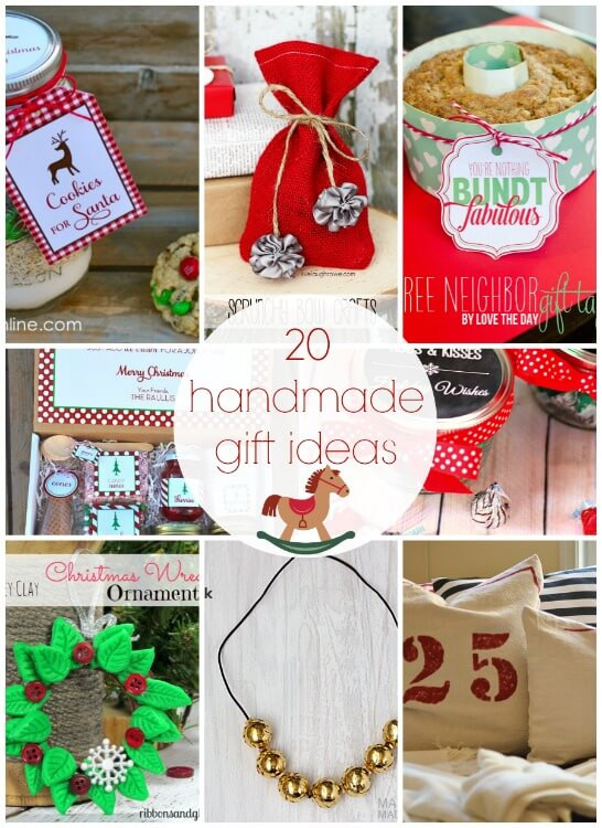Easy Craft Gift Ideas
 20 Handmade Gift Ideas Link Party Features I Heart Nap