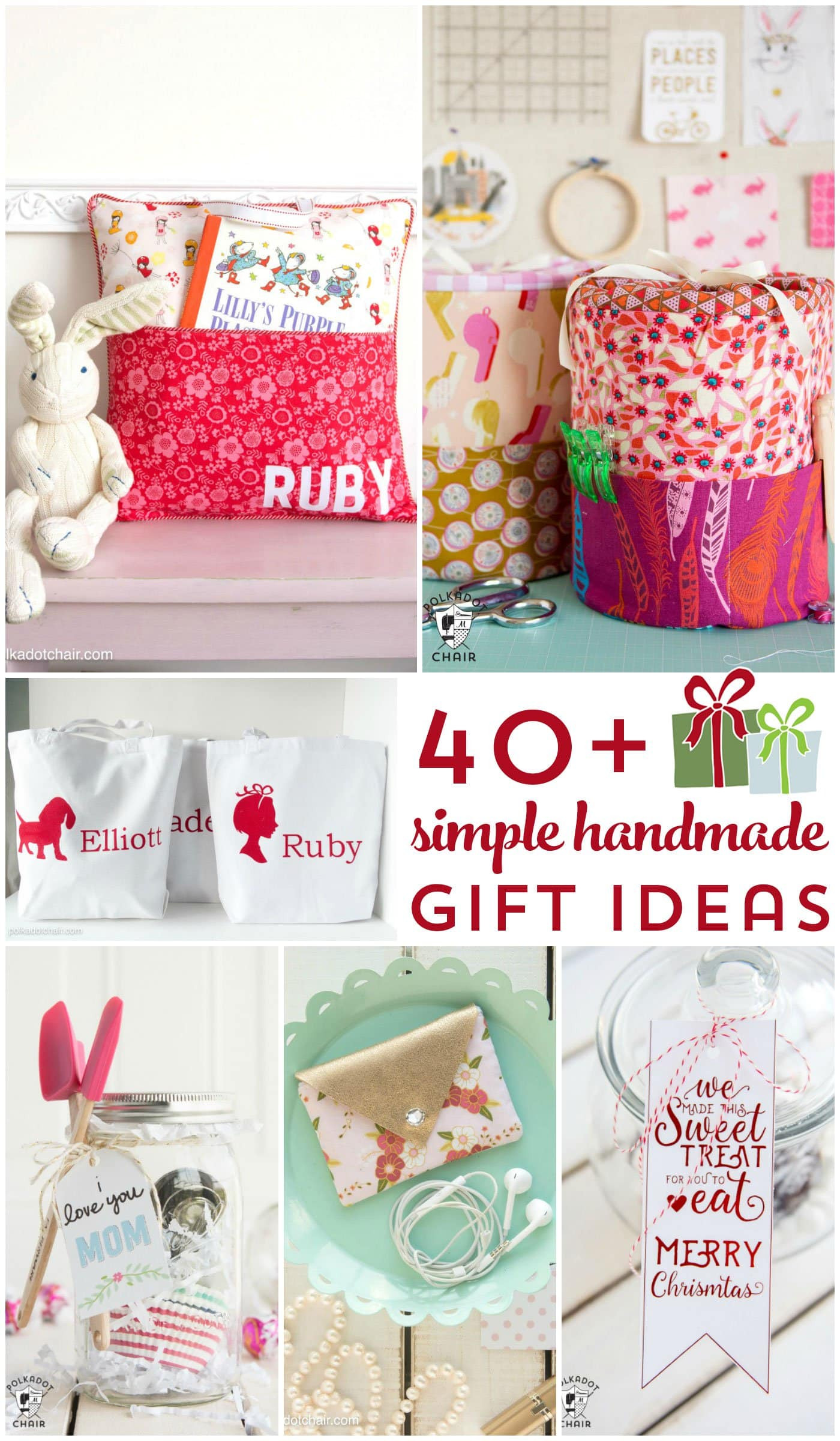 Easy Craft Gift Ideas
 More than 40 Simple Handmade Gift Ideas The Polka Dot Chair