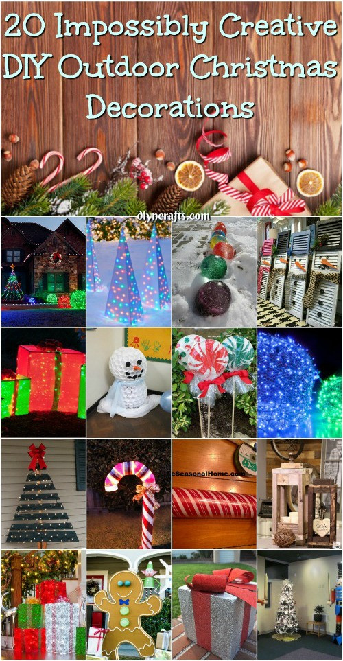Easy DIY Outdoor Christmas Decorations
 20 Impossibly Creative DIY Outdoor Christmas Decorations