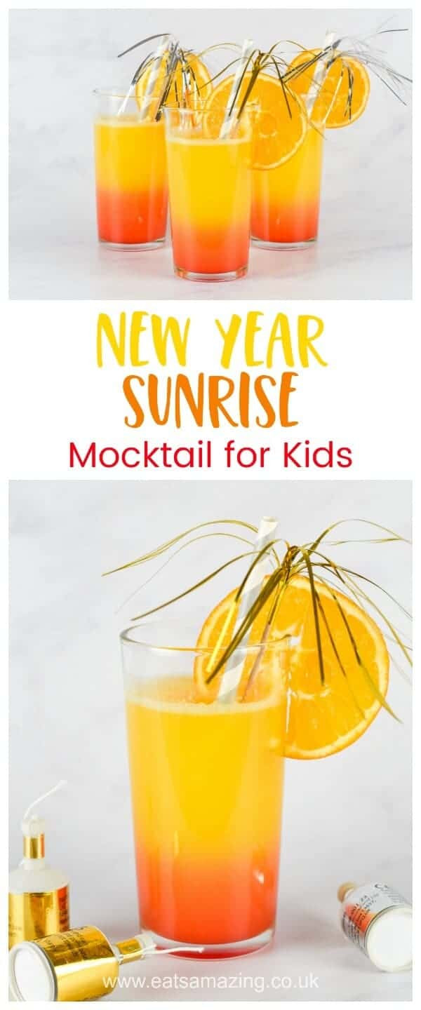 Easy Drink Recipes For Kids
 New Year Sunrise Easy Mocktail Recipe for Kids