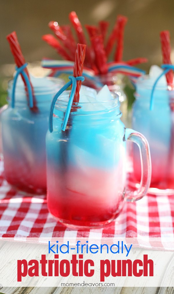 Easy Drink Recipes For Kids
 Kid Friendly Patriotic Punch