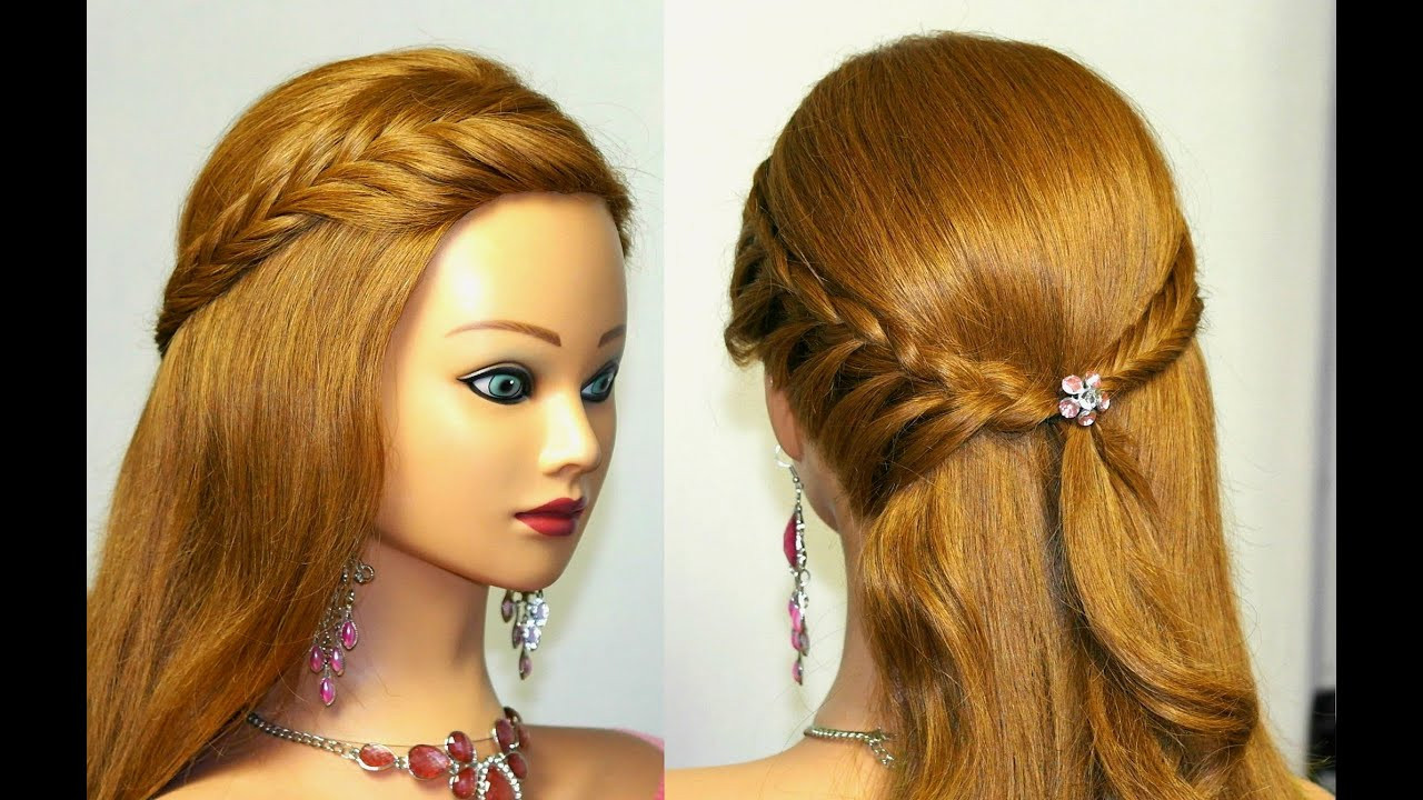 Easy Elegant Hairstyles
 Easy prom hairstyle for long hair tutorial
