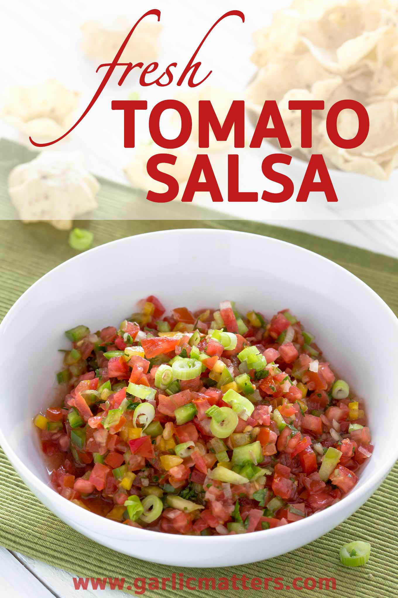 Easy Fresh Salsa Recipe
 FRESH TOMATO SALSA