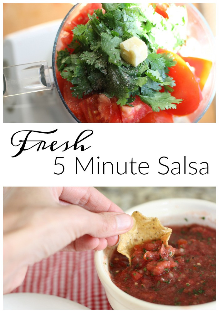 Easy Fresh Salsa Recipe
 Five Minute Fresh Salsa
