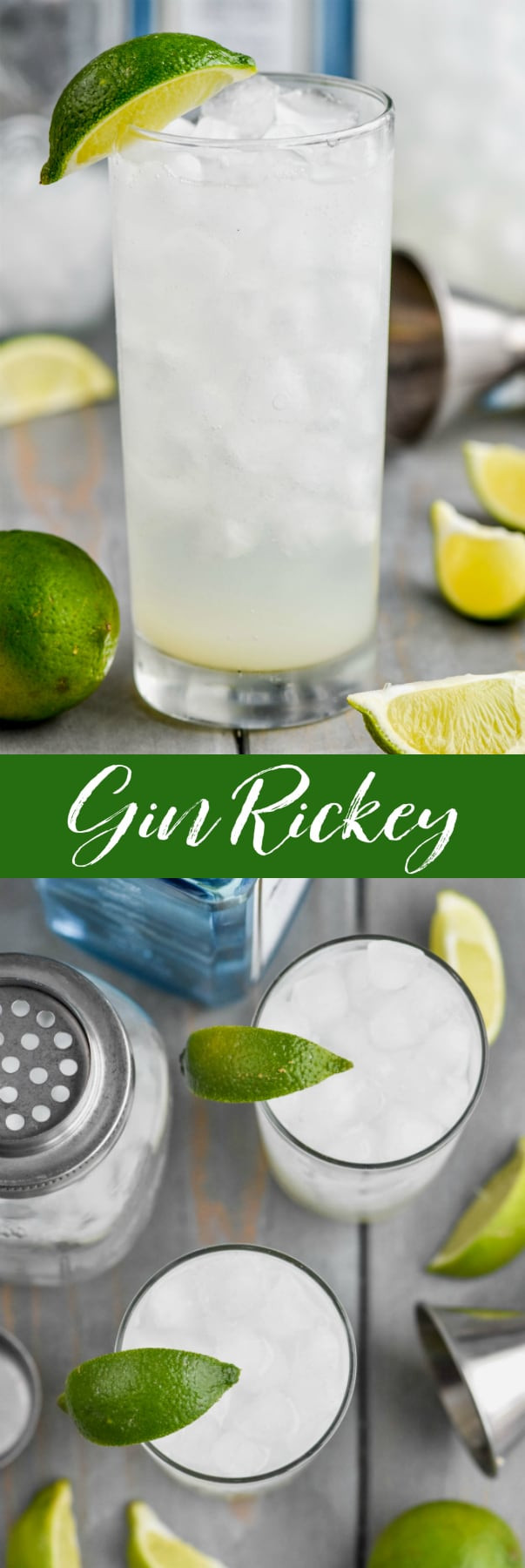 Easy Gin Drinks
 Gin Rickey Recipe Shake Drink Repeat