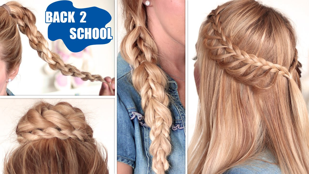 Easy Hairstyles For Medium Hair For School
 Easy back to school hairstyles ★ Cute quick and easy