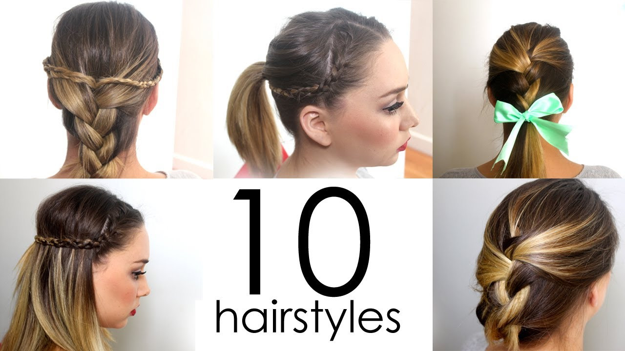 Easy Hairstyles For Medium Hair For School
 10 Quick & Easy Everyday Hairstyles in 5 minutes